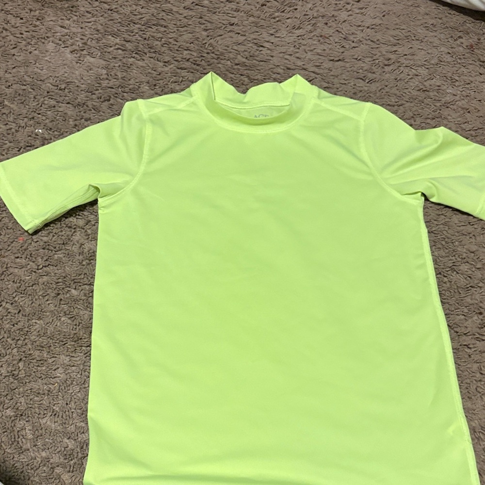 Wonder Nation Neon Green Kids Rashguard